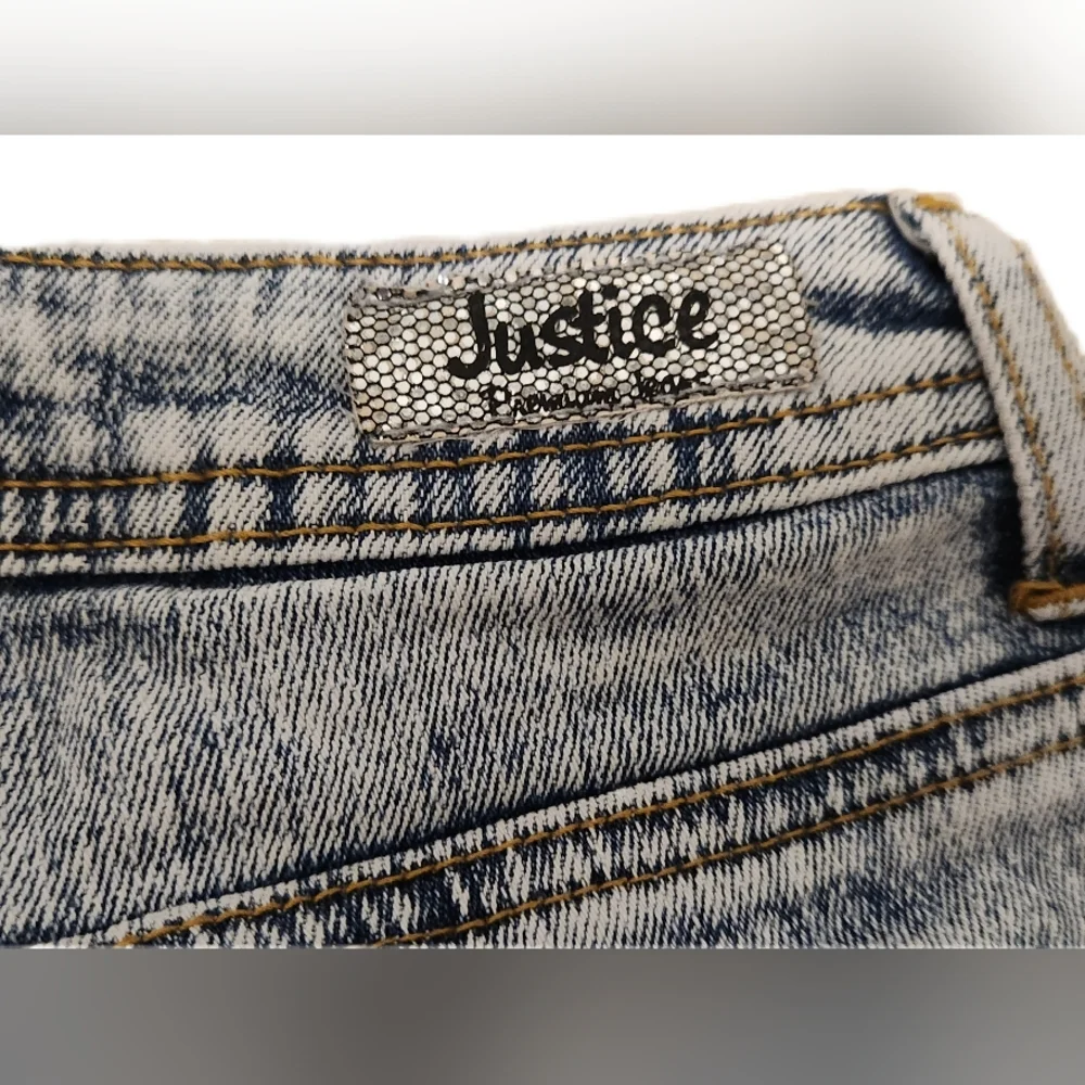 Girls Justice Denim Tribal Print Shorts Size 10R